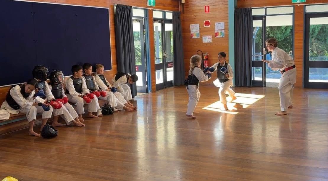 kids karate class training building confidence and discipline in dojo environment
